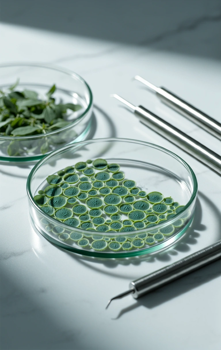 Cellular botanical structures under clinical observation